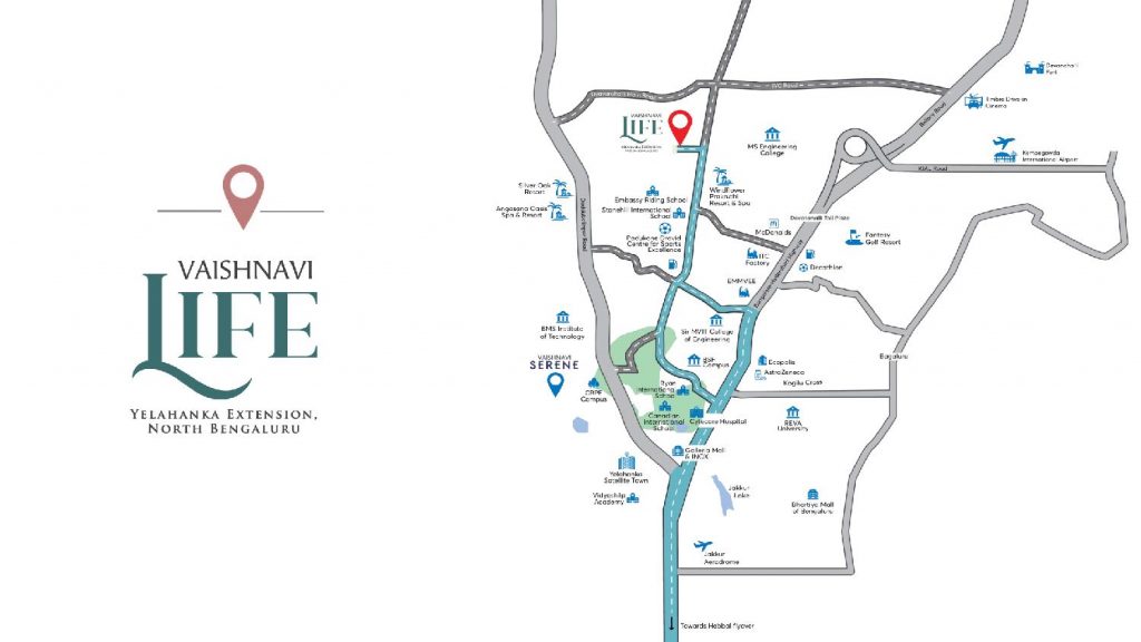 Vaishnavi AT-One Life Location Map